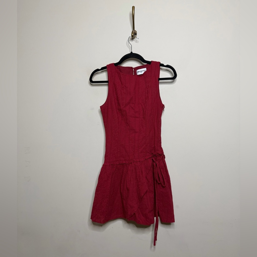 Princess Polly Cosie Mini Dress Red - Picture 3 of 5